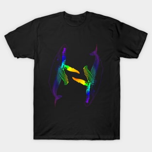 CIRCLING WHALES RAINBOW T-Shirt